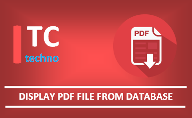 How to display a PDF document from database