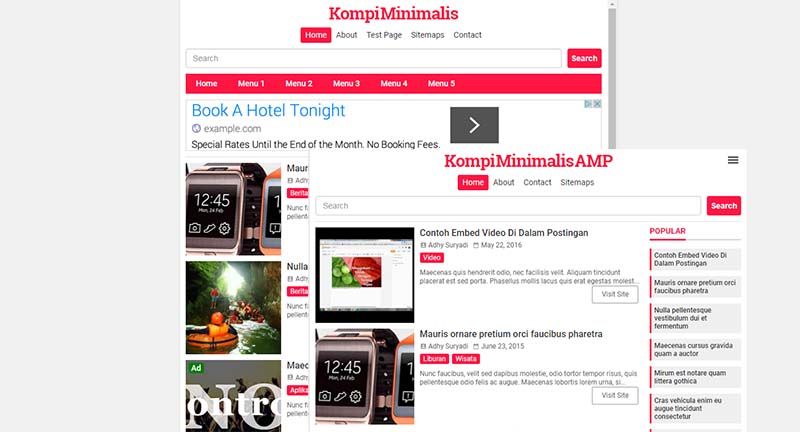 Update Premium Template Kompi Minimalis V3 (AMP Dan HTML5)