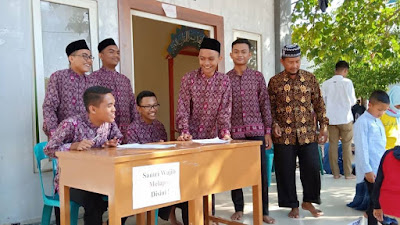 Serah terima santri baru Dayah Madrasah Aliyah Ruhul Islam Anak Bangsa