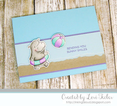 Sunny Smiles card-designed by Lori Tecler/Inking Aloud-stamps from Hello Bluebird