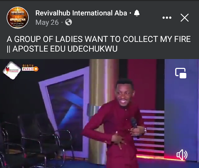 A GROUP OF LADIES WANTED TO COLLECT MY FIRE_ Apst Edu Udechukwu