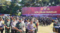 Apel Gelar Pasukan, Kapolri dan Panglima Tegaskan TNI-Polri Bersinergi dan Solid Amankan KTT ASEAN