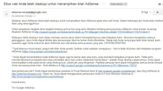 Cara upgrade akun google adsense agar bisa full upprove