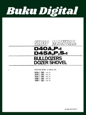 Shop Manual Dozer Shovel D40A-1 D40P-1 D45A,P,S-1