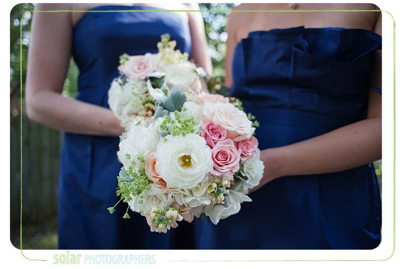 For the ceremony we did lovely silver pieces at the altar and loaded the 