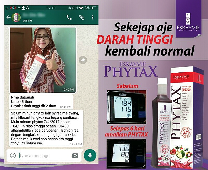 Redianze Eskayvie Beauty: Testimoni Phytax