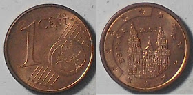 spain euro 1 cent 2005