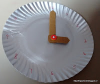  Paper plate clock