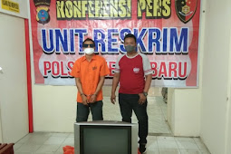 Polisi Amankan Pencuri TV pada Rumah Kosong di Ayahanda Medan