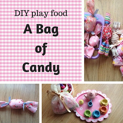 DIY play food: a bag of candy