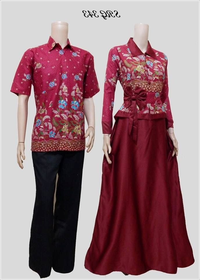 belanja online Model Baju  Batik Muslim Couple  Modern 2019