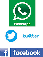 Download logo whatsapp, facebook dan twitter vector CDR