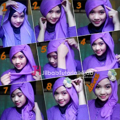 Cara Memakai Model Jilbab Wisuda