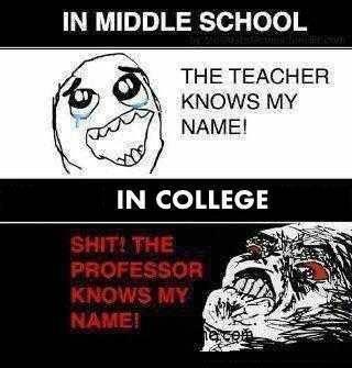 school teacher and college professor lol joke