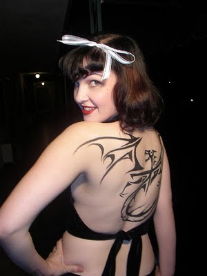 picture sexy girl tribal dragon tattoo designs