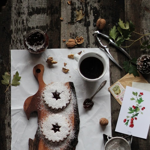 Kruche ciasteczka z Linz / Linzer cookies