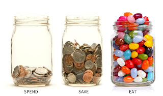 Spend, Save, Eat Jars