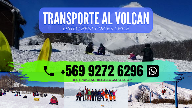 Contacto +56992726296 | Adulto $10.000 p.p. / Niños $6.000 Servicio de Transfer Pucon Centro Ski Volcan Villarrica Chile.