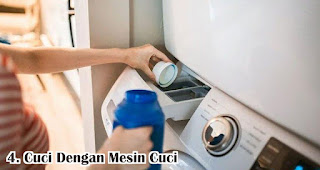 Cuci Dengan Mesin Cuci merupakan langkah mencuci jas hujan yang benar