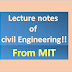 Lecture notes on Civil Engineering from MIT