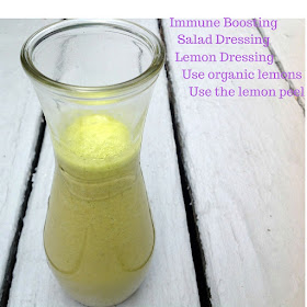 Homemade lemon salad dressing