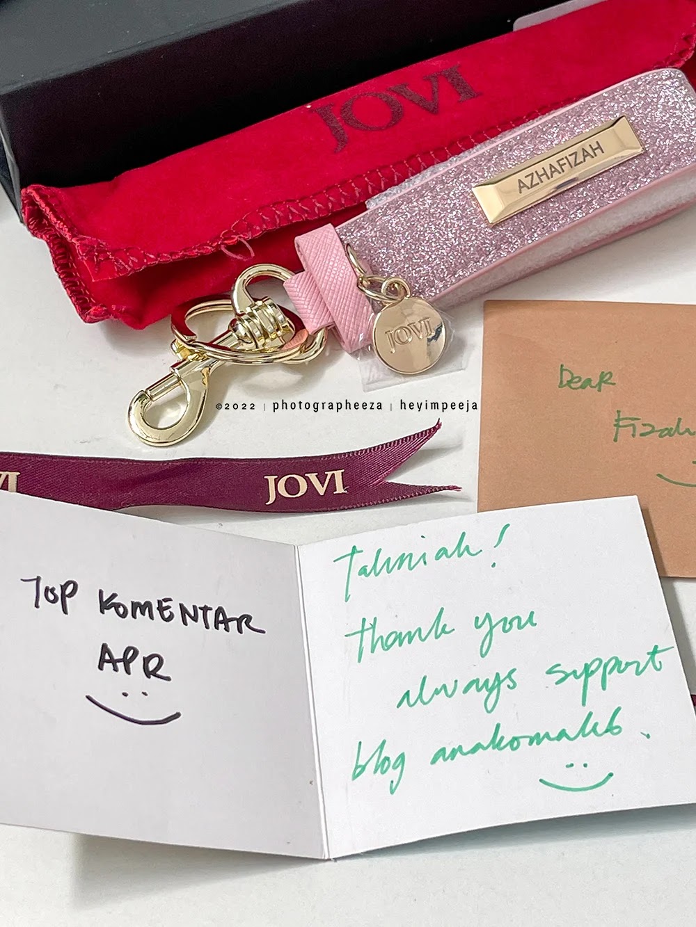 JOVI DHEA Keyring Pink Gift Box
