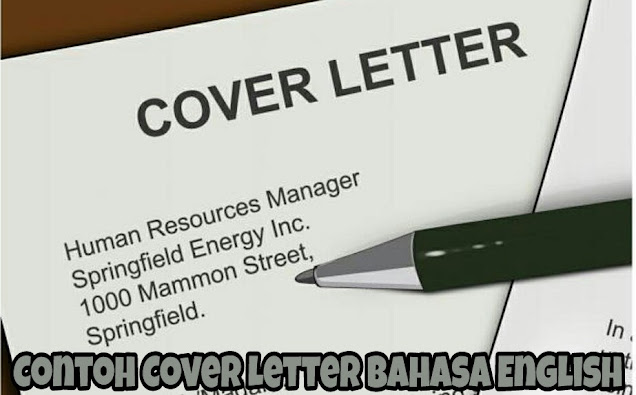 Contoh Cover Letter Bahasa English 2022