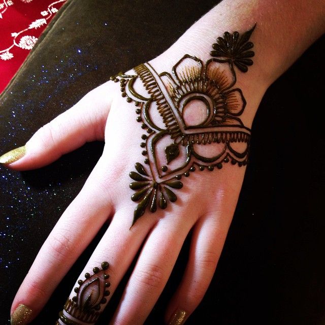 easy mehndi designs for beginners step by step