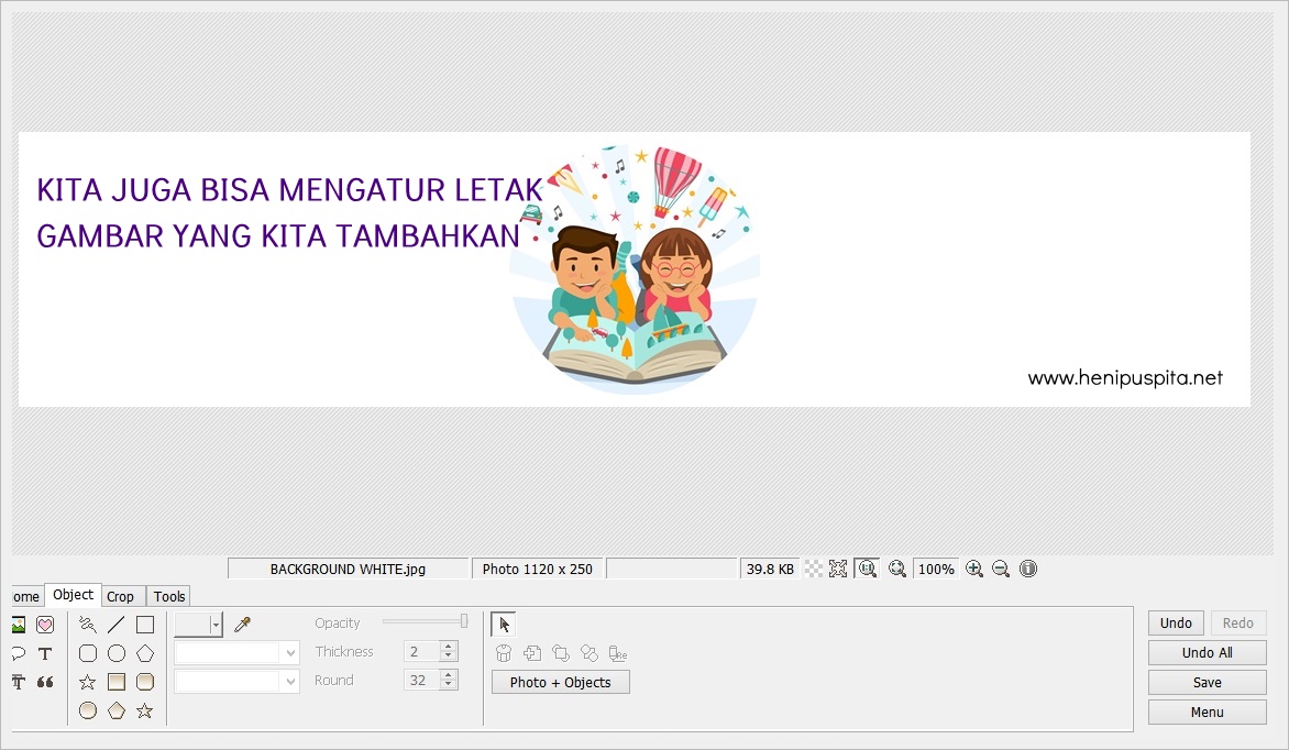 Heni Puspita Cara Membuat Header Blog Dengan Photoscape