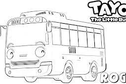 Gambar Kartun Tayo Untuk Mewarnai