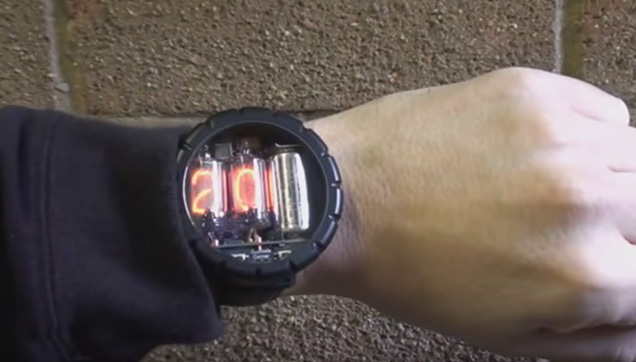 Nixie Watch, the high-voltage watch.