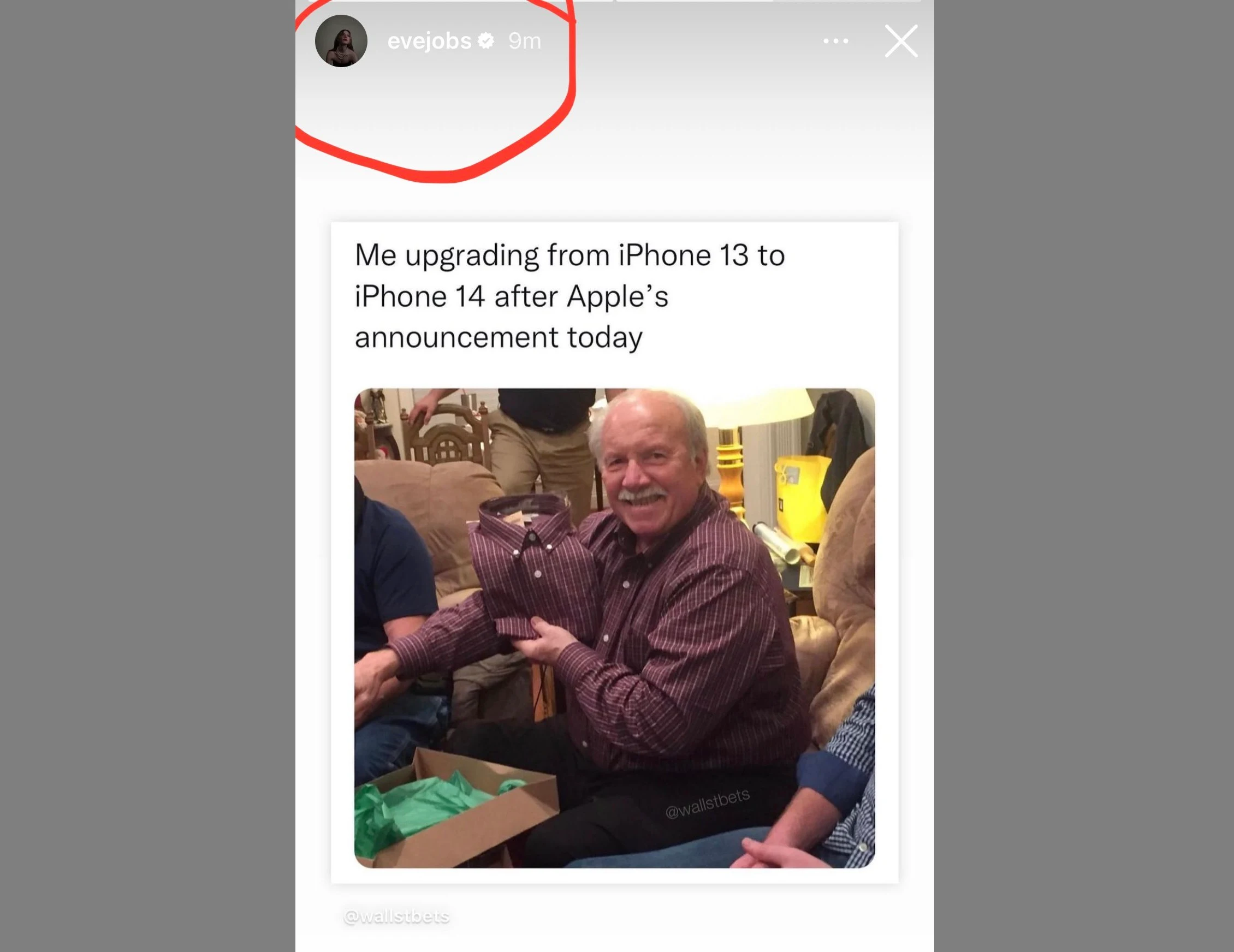 Meme: Upgrading from Apple iPhone 13 to iPhone 14