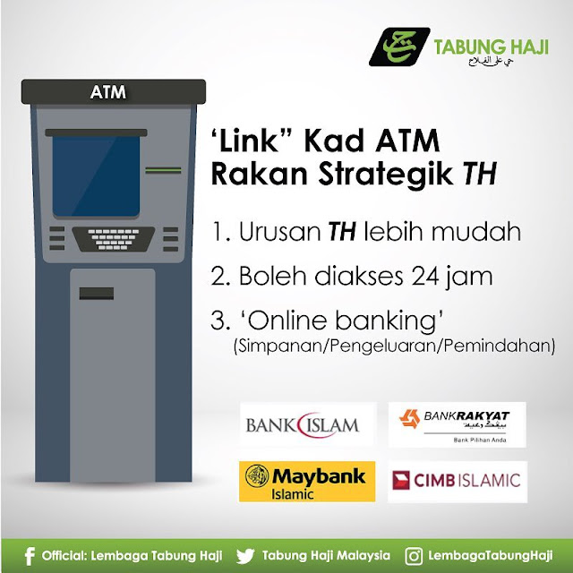 cara link kan kad atm bank anda ke akaun th