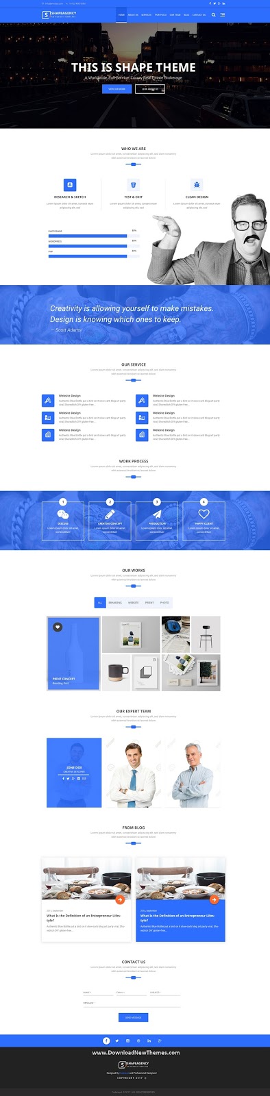 Best Agency PSD Theme