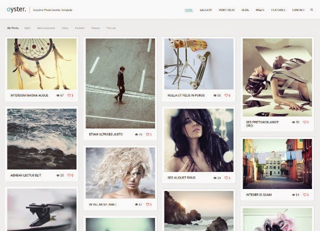 Oyster – Creative Photography Joomla Template