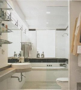 Design kamar mandi simpel dan senada antatra warn disain