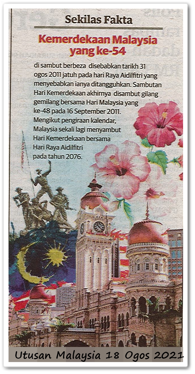 Sekilas fakta : Kemerdekaan Malaysia yang ke-54