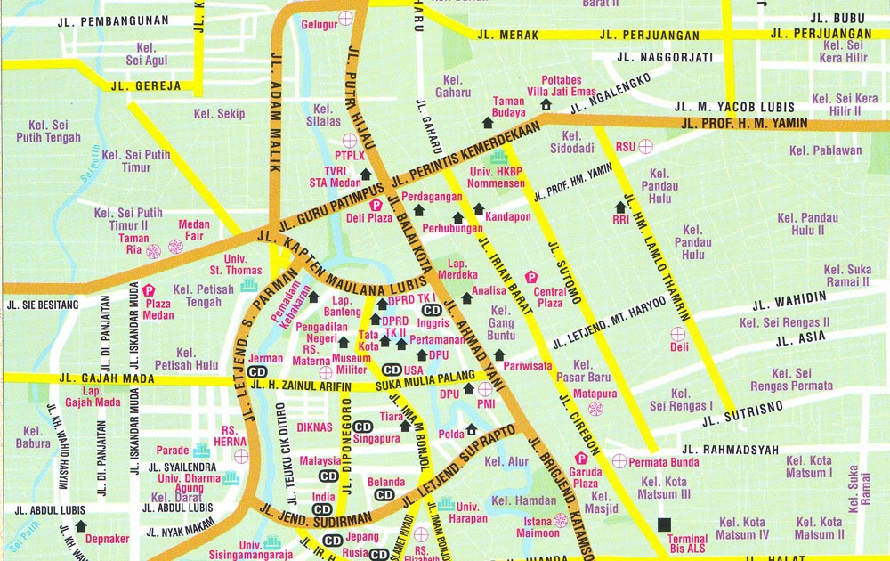  Peta  Kota Medan 