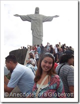 Posing in front of Cristo Redentor