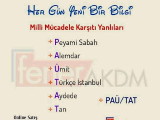 Milli Mücadele Karşıtı Gazeteler,Tarih, Konu Anlatım,  bayramcigerli.blogspot.com,Bayram Cigerli, Sınavlara Hazırlık, Kpss Hazırlık, Kpss Tarih,