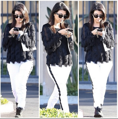 Kourtney Kardashian The tuxedo jeans I wore last week are now available at Sears