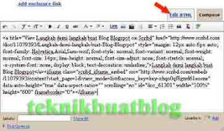 edit kod html