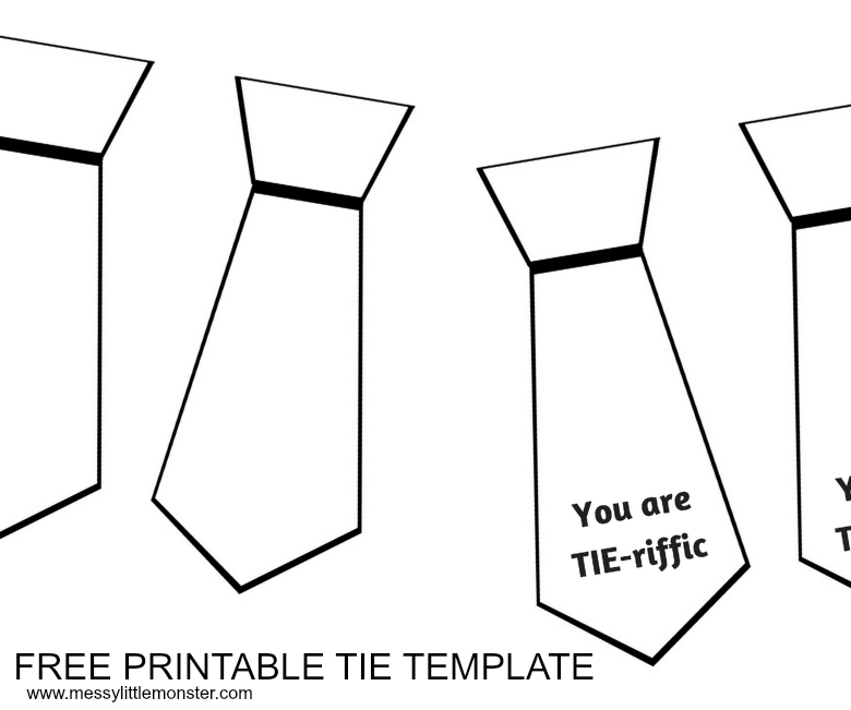 free printable tie template
