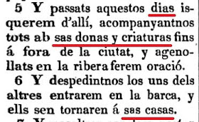 Busqueu llibres en catalá antic (no cal mol antic, només antes de Pompeyo Fabra) y sabreu com se díe aixó en catalá.
