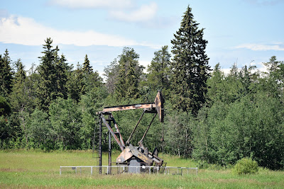 Oil Rig Trans Canada Trail Alberta.