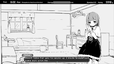 Living With Sister Monochrome Fantasy Game Screenshot 1