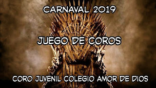  El coro Juvenil que en el carnaval 2018 fuese “Cazasonrisas” será para el Carnaval 2019, “Juego de Coros”