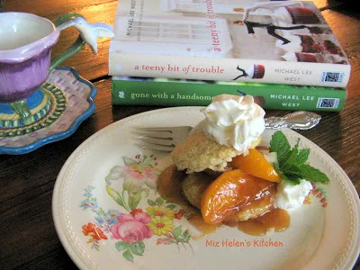 Spicy Peach Shortcake at Miz Helen's Country Cottage.com