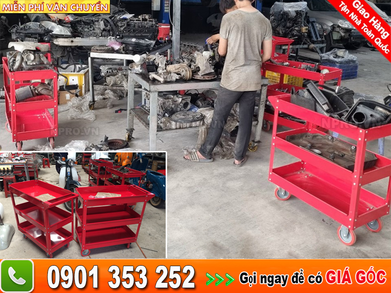 Tủ đựng đồ nghề xe máy, tủ đồ nghề garage, tủ đựng thiết bị sửa xe - NPRO Tu-dung-do-nghe-sua-xe-3-ngan-gia-re