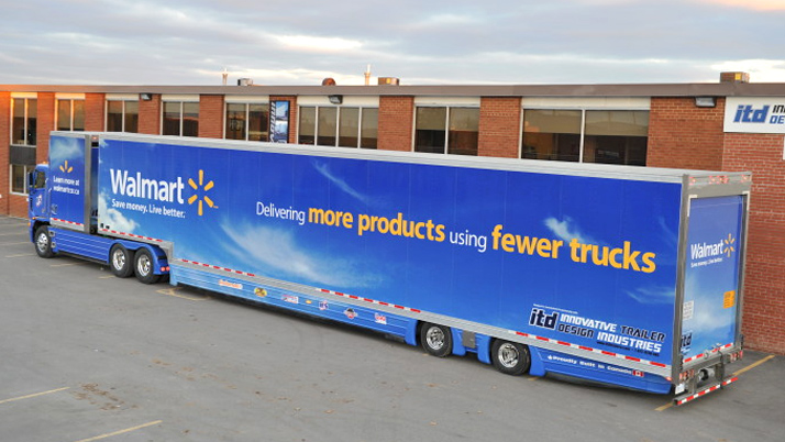 Walmart fewer trucks